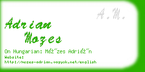 adrian mozes business card